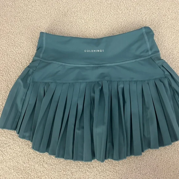 Gold Hinge Teal Skirt - Picture 2 of 3
